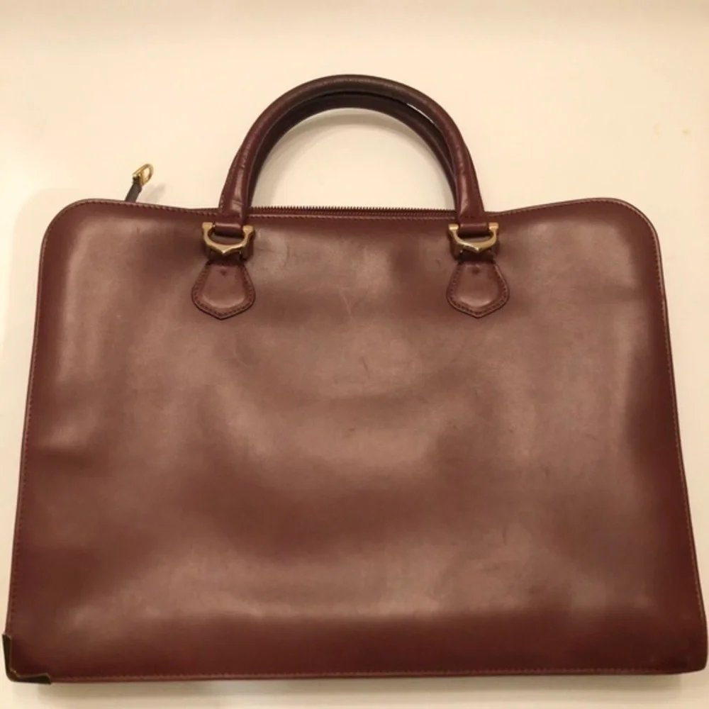Cartier authentic leather briefcase